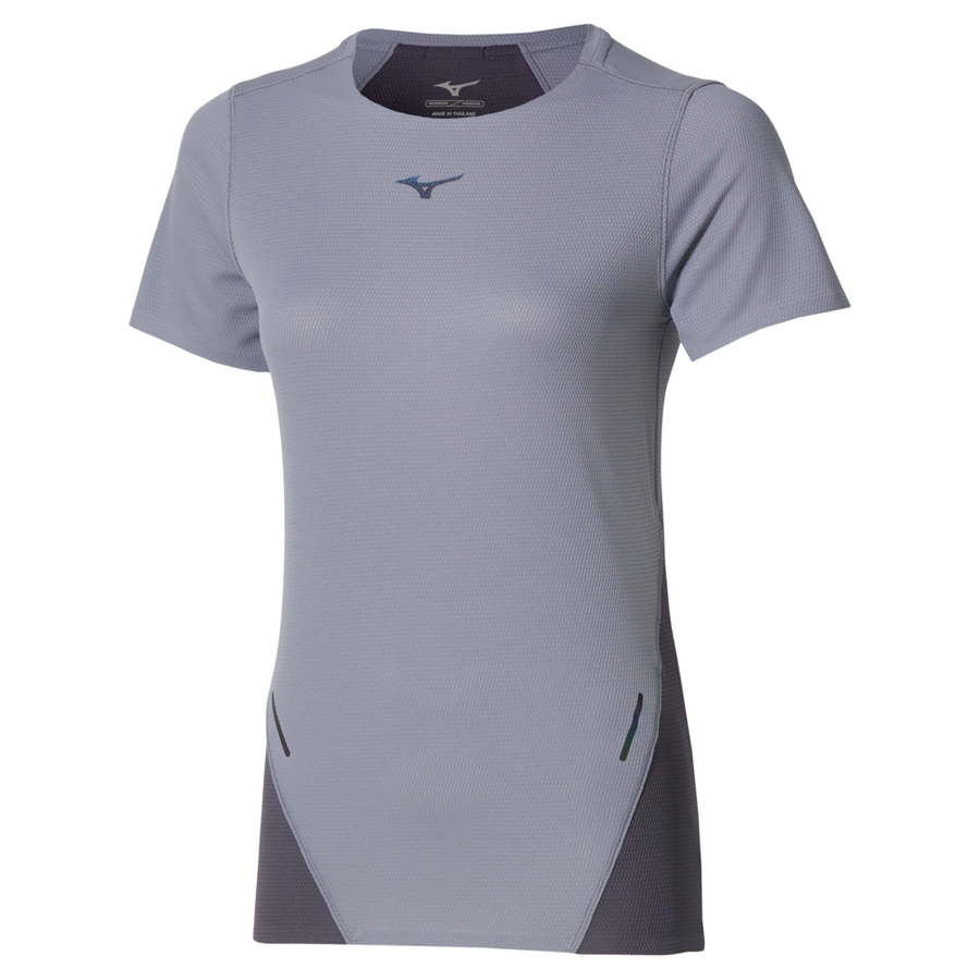 Mizuno Tech Light Dryaeroflow Short Sleeve Tee Quicksilver